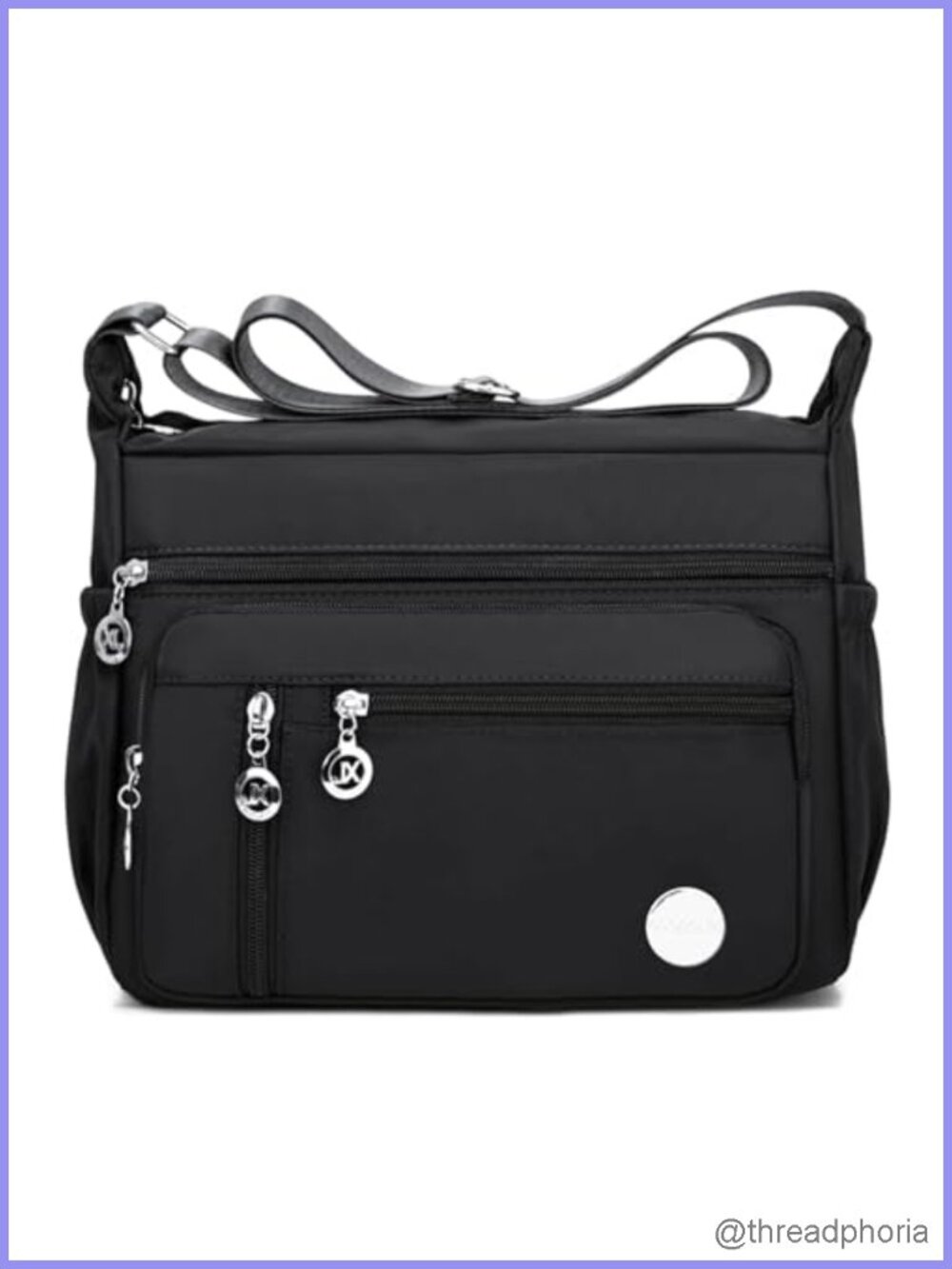 COOLOME Women's Crossbody Bag, Waterproof Nylon Tote, Shoulder Purse with